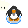 The White Puffle Balloon in-game.