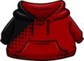 Red Hoodie with red and yellow splatter