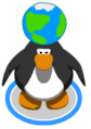 The Globe Hat in-game.