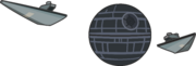 'Death Star', seen from the Beach, Ski Hill, Ski Village, Iceberg and telescope.