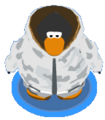 The Arctic Camouflage Suit in-game.