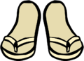 Cream Sandals
