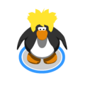 The Gold Puffle Cap in-game.