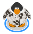 The Checked Crop Coat in-game.