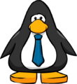 The Skinny Blue Tie on a player card.