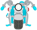Blue Motorbike (3500 tickets)