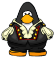 The Classy Vampire Outfit on a player card.