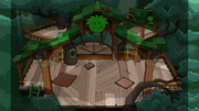 The Green Puffle Tree House in-game.