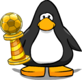 The 2014 Penguin Cup Yellow on a player card.