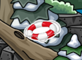The pin's location.