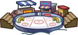 The Ice Rink viewed through the Map.