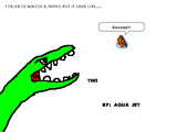 Aqua Jet went to the wrong movie. It suppose to be Penguins That Time Forgot! Not Jurassic Park!