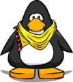 The Yellow Designer Scarf on a Player Card.
