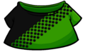 Green T-shirt with black dots