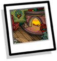 Cozy Fireplace background icon.