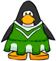 The Green Cheerleader Outfit on a player card.