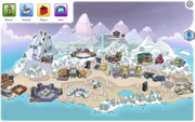 The map of the island during the party.