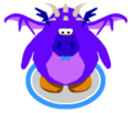 The Purple Dragon Costume in game.