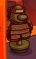 The dummy using the Fire Training Plates with the Fire Headband.