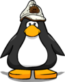 The Brown Puffle Hat on a player card.
