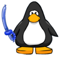 The Blue Balloon Sword on a player card.