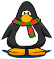 The Christmas Scarf on a player card.