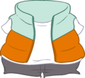 Orange Puffer Vest