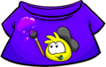 Purple T-shirt with a Yellow Puffle