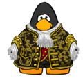 The Commander Coat on a player card.