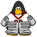 The Red Away Goalie Gear on a player card.