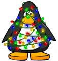 The Holiday Lights on a player card.
