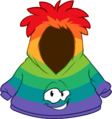 Rainbow Smirk Hoodie Secret item