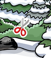 The pin's location.