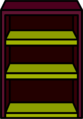 Burgundy Bookshelf