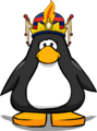 The Golden Feather Crown on a player card with the Feather Pin.