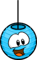 The Laughing Lantern as a blue puffle.