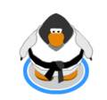 A penguin wearing the White Gi in game.