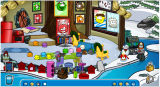 An igloo with the maximum amount of puffles before the Brown Puffles were released into the Pet Shop.