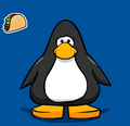 The Taco pin on a player card.