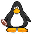 The Football on a player card.