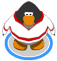 The Red Away Hockey Jersey in-game.