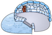 The Snowy Backyard Igloo in-game.