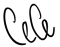 CeCe's signature.