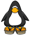 The Icicle Sandals on a player card.