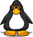 The Aviator Goggles seen on a player card.