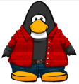 The Red Street Smart Outfit on a player card.