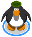 The Green Safari Hat in-game.