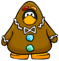 The Gingerbread Costume on a player card.