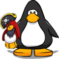 The Piratey Stuffie on a player card