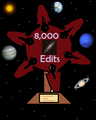 8000 edits